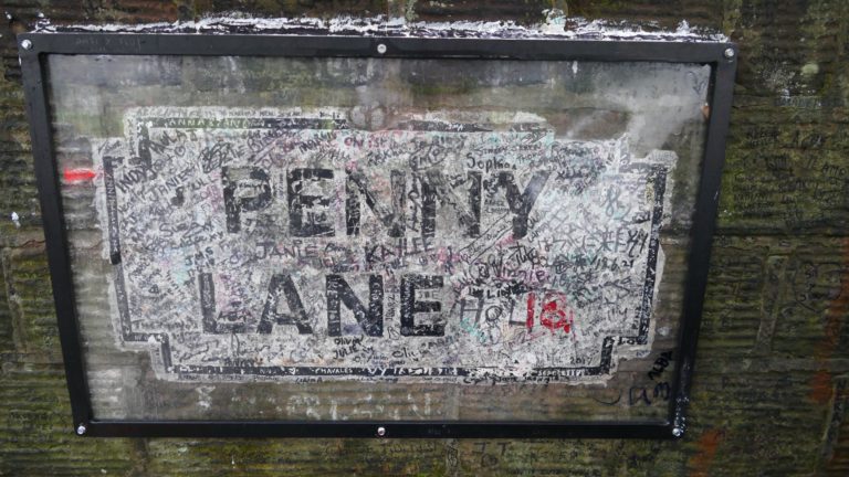 Penny Lane Schild